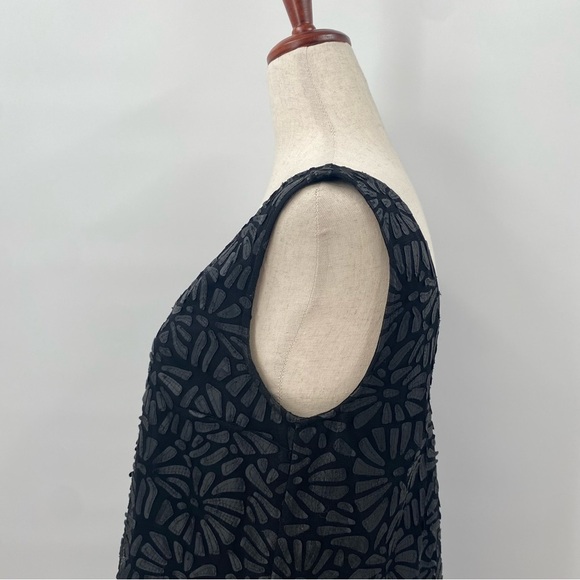 Plenty by Tracy Reese Black A-Line Floral Party Mini Dress Small - Picture 7 of 10